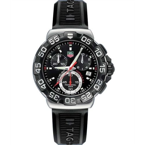 TAG Heuer Formula 1 Quartz Chronograph 41 Stainless Steel / Black / Rubber